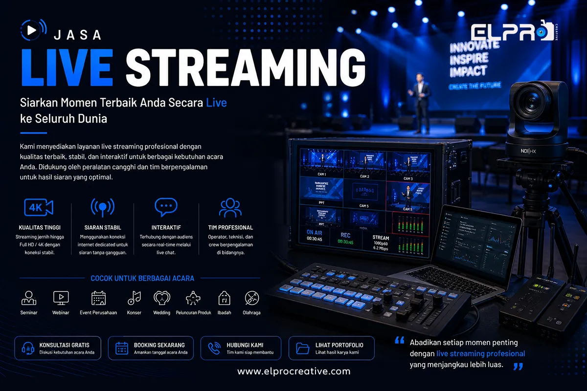Jasa Live Streaming Murah untuk Event Online di Jakarta