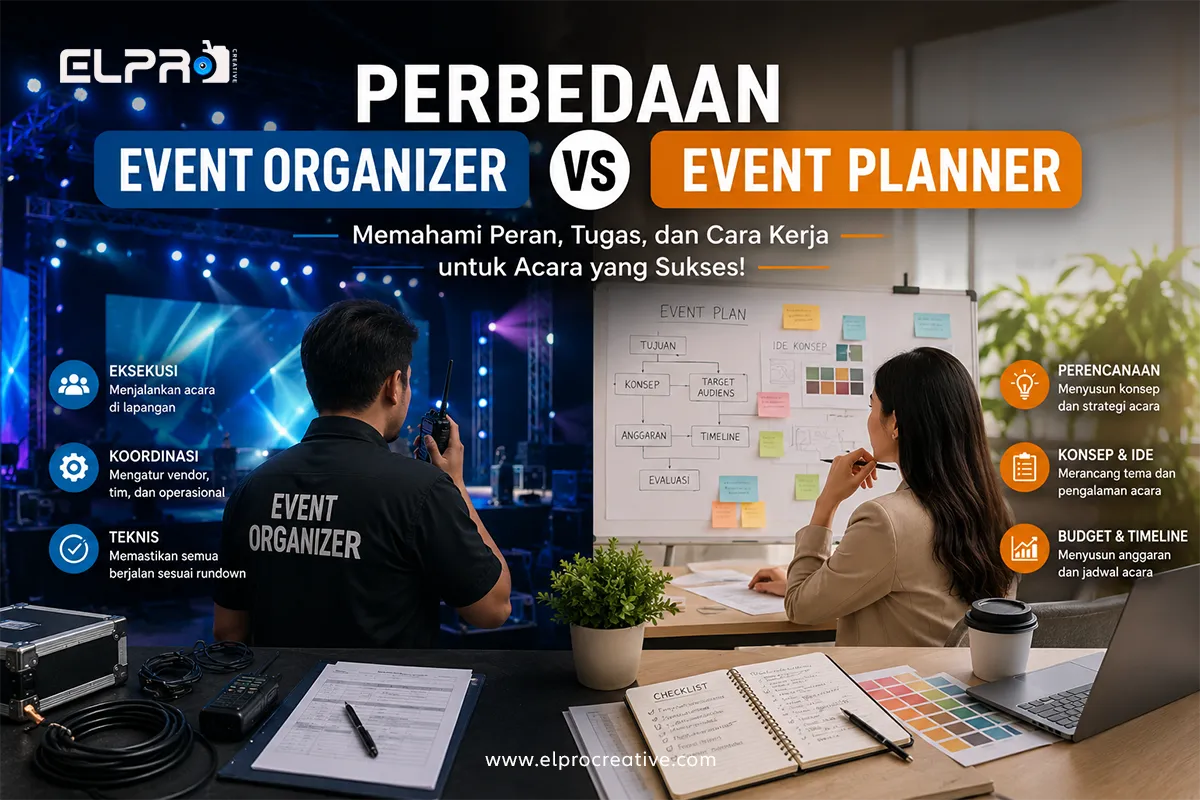 7 Perbedaan Event Organizer dan Event Planner yang Masih Sering Disalahpahami