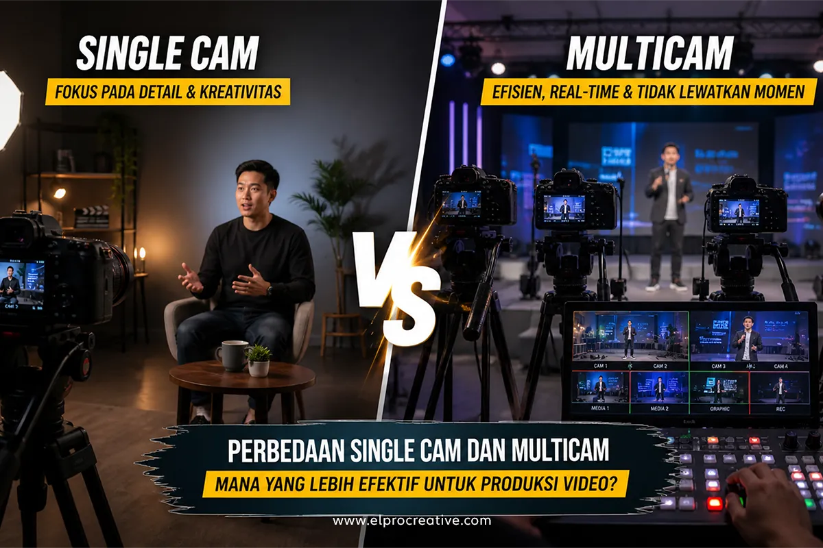 Perbedaan Single Cam dan Multicam Secara Detail: Mana yang Lebih Efektif untuk Produksi Video?