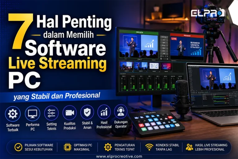 Software Live Streaming PC terbaik untuk live streaming profesional dan stabil